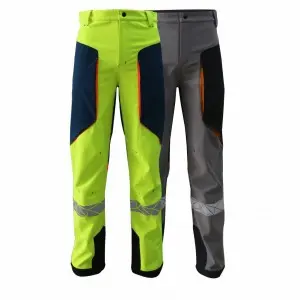 Men’s Hi Vis Softshell Pants With Reflective Tape