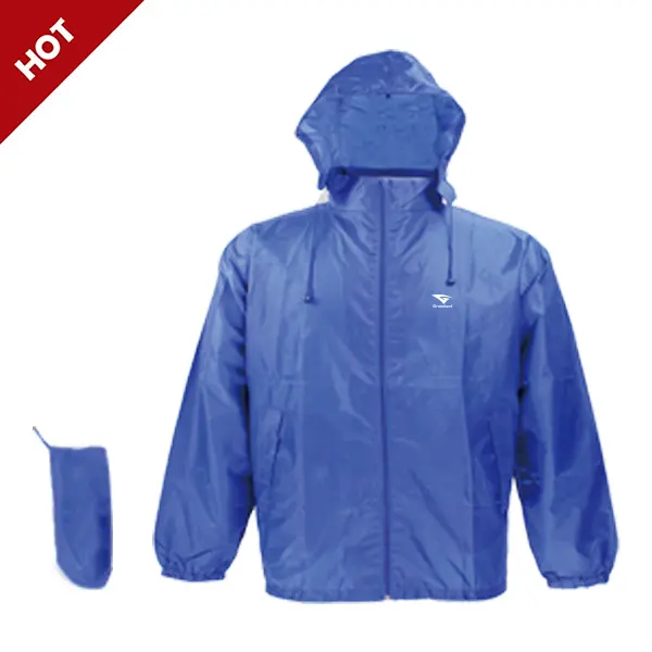Windbreaker so skrytou kapucňou a vlastným materiálom
